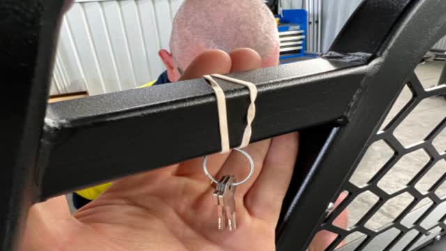 <p>Add keys to headboard</p>