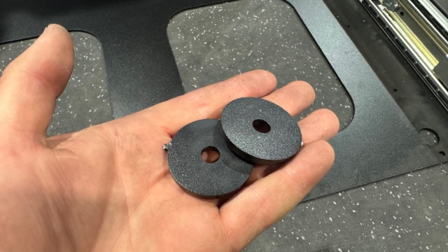 <p>Washers will be used later for the fold down part of the Kitchen</p>
