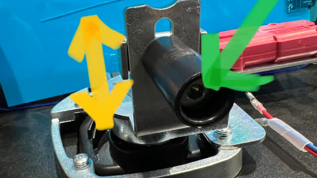 <p>Now try it.
Close the canopy door and feel if it closes nice and firm.</p>
<p>If required, the tightness of the door can be adjusted by moving the black striker up or down</p>