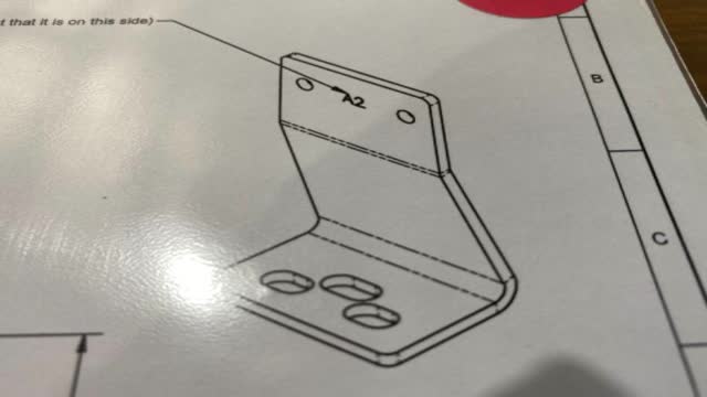 <p>Refer to drawing so that you which side that etched part number should be on</p>