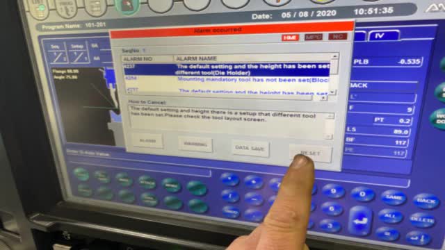 <p>Press reset</p>