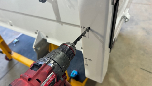 <p>Drill holes</p>
