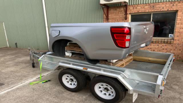 <p>Load onto customers Trailer (if they are keeping Tub)</p>