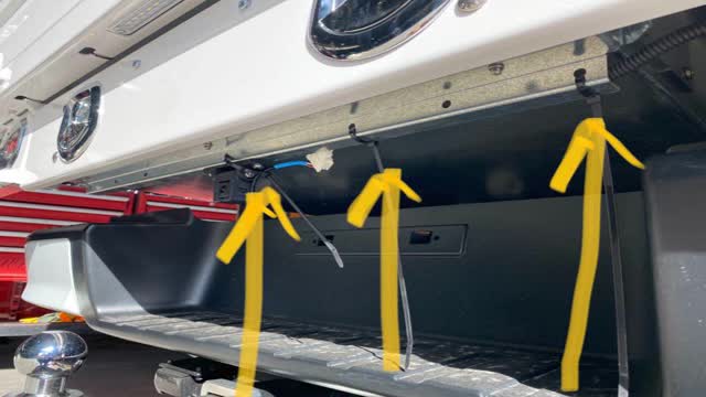 <p>Zip tie the harness neatly up out of the way. Trim zip ties.</p>
