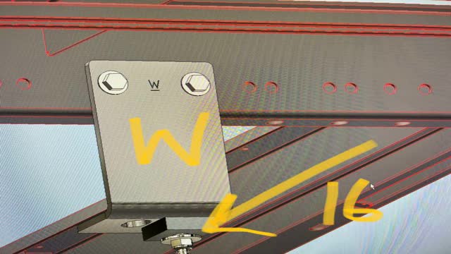<p>"W" Plus 16mm spacer</p>
<p>Back Mount, both sides</p>
<p>(1847mm from front of 1st mount to front of this mount)</p>
