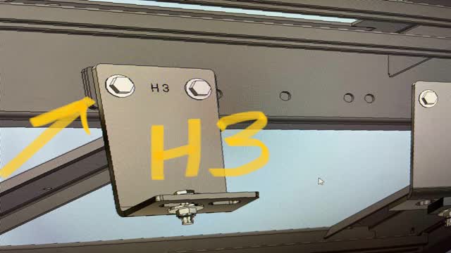 <p>"H3" spaced out 10mm off chassis Rails (2 x 5mm spacers per bolt)</p>
<p>3rd Mount, both sides</p>
<p>(1470mm from front of 1st mount to front of this mount)</p>
