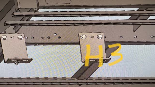 <p>"H3"</p>
<p>2nd Mount, both sides</p>
<p>(387mm from front of 1st mount to front of this mount)</p>
