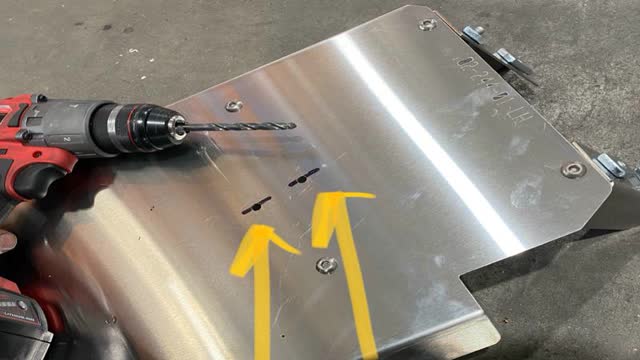 <p>Drill the holes. 7mm is a good size.</p>