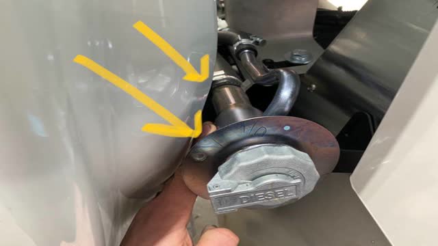 <p>Make sure there is nice gap between the filler and the back of vehicle cabin</p>
