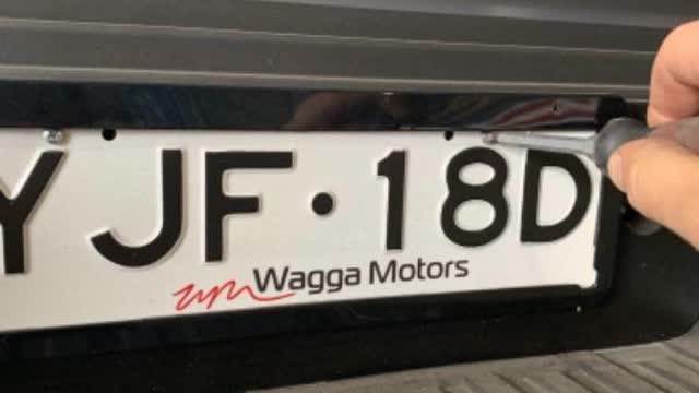 <p>Remove license plate</p>