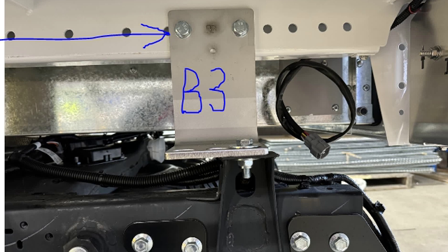 <p><strong>Fourth Mount</strong></p>
<ul>
<li>Laser Etched with "B3".</li>
<li>Measures 1950mm from the front of the front mount to the front of this mount</li>
</ul>
