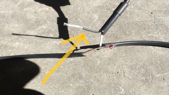 <p>Connect the white wire only</p>
<p>Trim black</p>