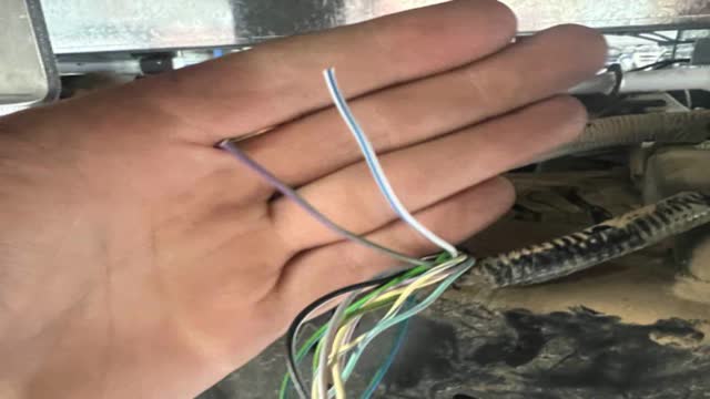 <p>The 2 extra wires on the vehicle plug are not used. The vehicle plug can be tripped off</p>