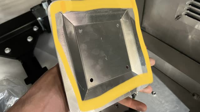 <p>Apply sealant to the new cover plate (where shown in yellow)</p>