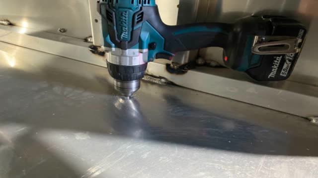 <p>Drill through Tray and Canopy</p>