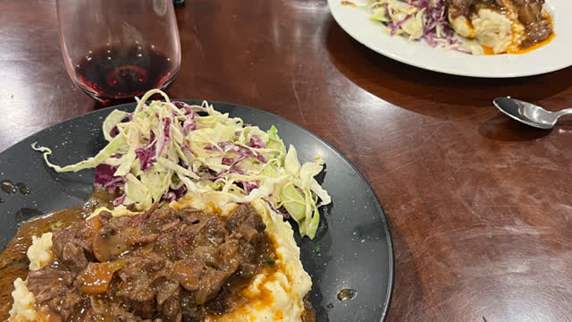 <p>Serve it up! Goes great with mashed potatoes and a cabbage salad</p>