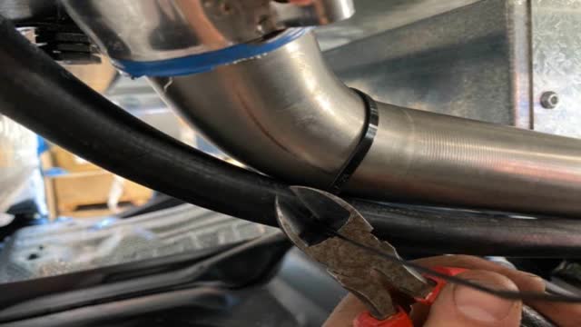 <p>Trim zip ties neatly</p>
