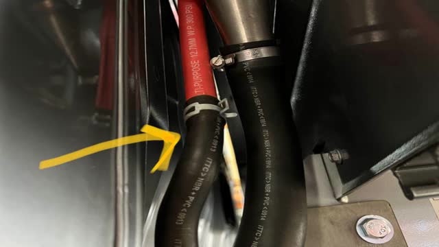 <p>Connect to tray breather</p>