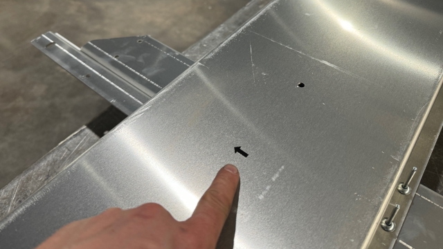 <p>The Laser cut Arrow should point towards the front of the Tray</p>