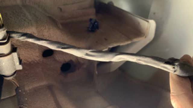 <p>Cut zip ties that hold wires to the tub</p>