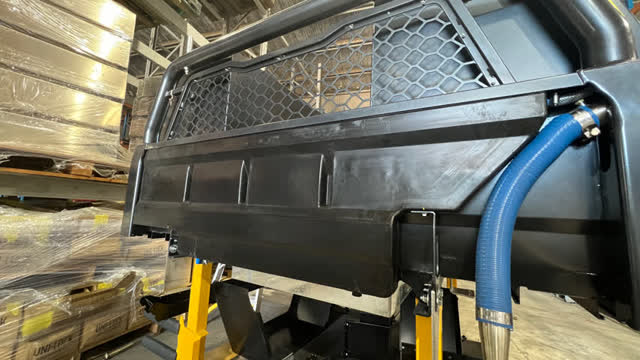 <p>Water tank will fit up in the headboard like this. Loosely fit the tank to the tray, everything will be tightened at the end</p>