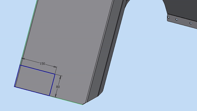 <p>Trim front of guards. 80mm x150mm</p>
