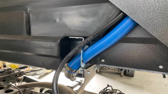<p>Tray will come like this, hoses pre fitted.
Above photo shows how it would be when fitted with the optional headboard water tank</p>