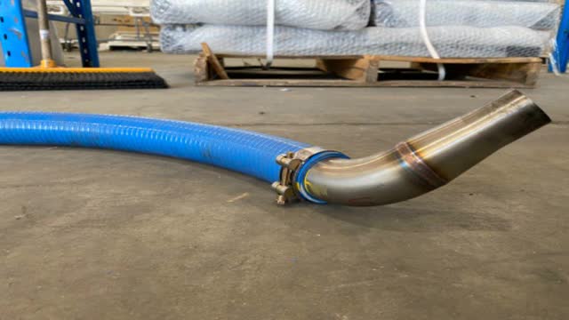 <p>With 60 degree bend and reducer</p>
