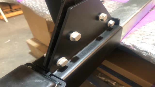 <p>Put in bolts.</p>
<p>Make the head of the bolt on the same side as the winding knob</p>