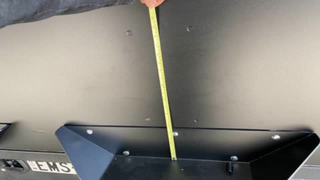 <p>Transfer the radius measurement to the canopy</p>