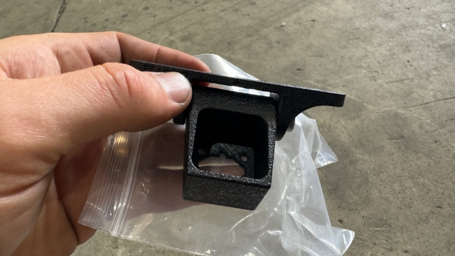 <p>Identified the supplied 3-D printed camera bracket</p>