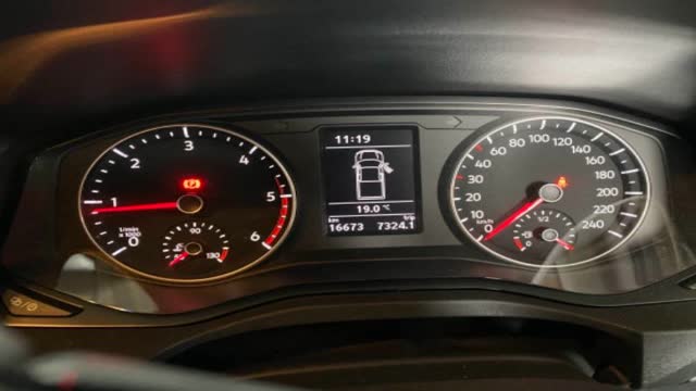 <p>Make sure there are no warning lights on dash.</p>
<p>(in the above photo, left side light is the Parking Brake, and Right side is the seat belt light - this is all normal)</p>
