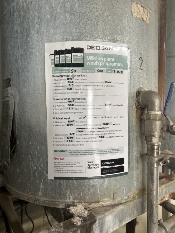 <p>copies of the wash program can be found on the hot water cylinders </p>