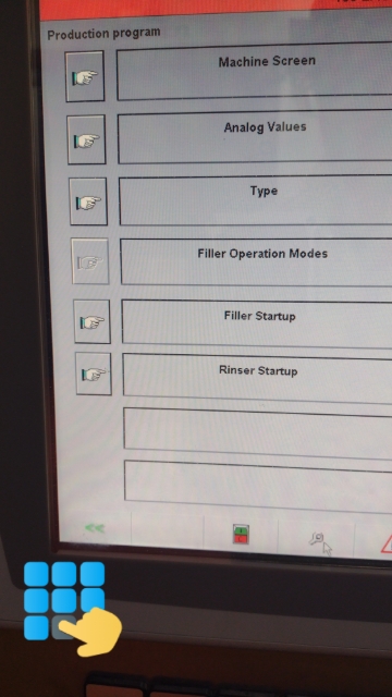 <p>Go to filler start up page</p>