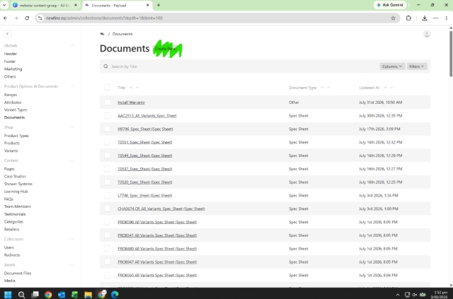 <h1><strong>How to Upload a Document</strong></h1><p></p><p>On Documents, click 'Create New'</p>