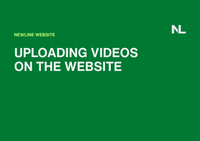 <h1>How to Upload Videos</h1><p></p><p>PS: It is best practice to upload Newline Videos directly on YouTube Channel. However, you can also upload on the Newline Website. See the next steps. </p><p></p><p></p>