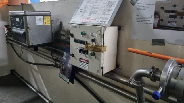 <p>Go to the Milk cooling Sytem control panel near the vat</p>