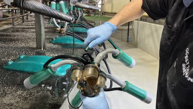 <p>Carefully examine the cluster for leaks, inspect seals and rubberware for tears, replace any loose tubing, and ensure that liners are properly seated without any leaks.</p>
<p>Refer to cluster knowby to ensure cluster is properly assembled.</p>