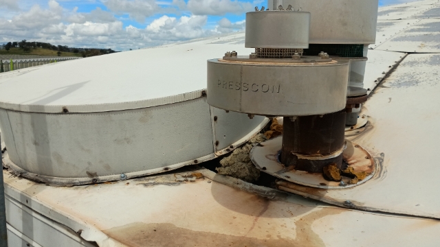 <p>Create venting at the top of the buffer tanks. Utilize scaffold and heavy duty boom lift for access.</p>
<p>Presscon valve is preferred but subject to advice.</p>