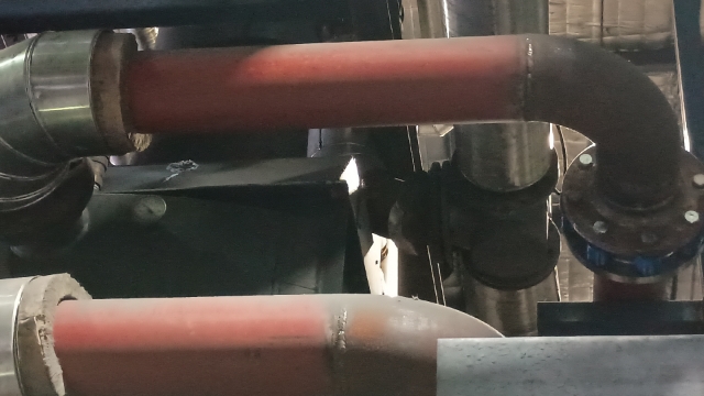<p>Utilize the "pass under" technique if required to remove the southern flue gas transfer.</p>