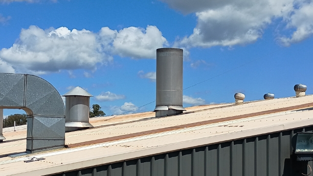 <p>Utilize the crane service to attach to boiler 13 vertical stack and hold firm.</p>
