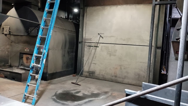 <p>Utilize the space created by the removal of the CO2 manifold to transport the new condenser manifold, the boiler 13 flue gas transfers and the boiler 13 condensers to this location in the boiler shed.</p>