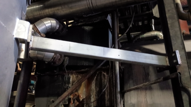 <p>Install bracing to support the vertical stack in three locations. (1 location left to brace).</p>
