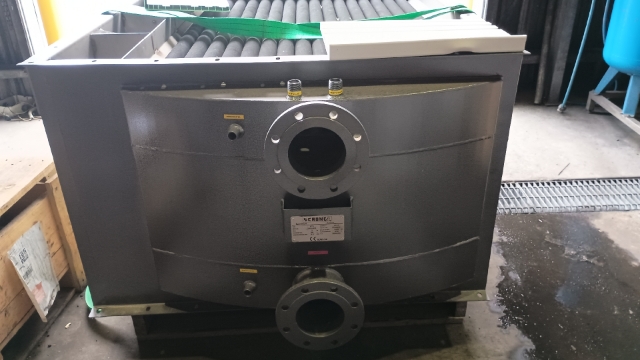 <p>Use gantry system to raise new condenser and bolt in place.</p>
