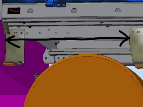 <p><span><strong>Middle Mounts, Both sides</strong></span></p><p>Laser Etched "F8"</p><p>791mm from front of first mount, to front of this mount</p>