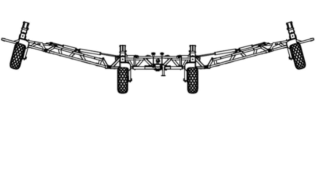 <h1>STEP 2: Bridge Frame Folding Procedure</h1><p></p><p>Activate the inner wing fold until outer wing wheels are off the ground.</p>