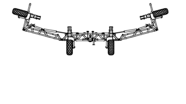 <h1>STEP 3: Bridge Frame Folding Procedure</h1><p></p><p>Once the outer wing wheels are off the ground activate the outer wing fold until completely folded.</p>