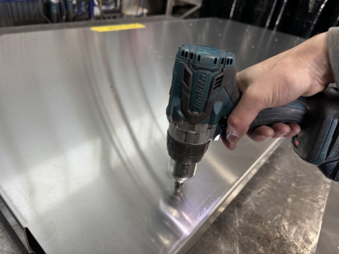 <p>Countersink all holes on this outside face</p>