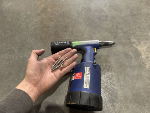 <p>Tools Required: </p><ul><li>Rivet Gun</li><li>5mm Stainless Rivets</li></ul>