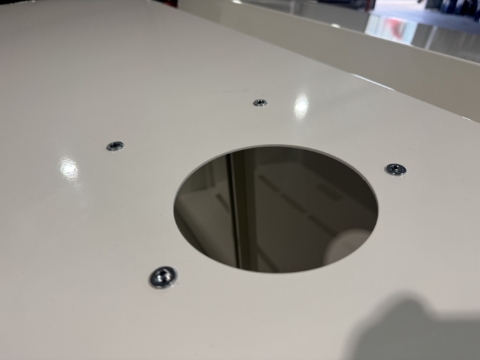 <p>Install Rivnuts in roof of toolbox for Muller vent</p>